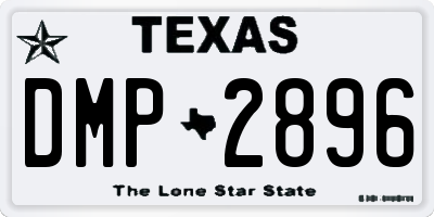 TX license plate DMP2896