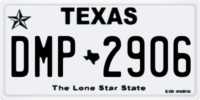 TX license plate DMP2906
