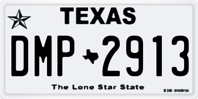 TX license plate DMP2913