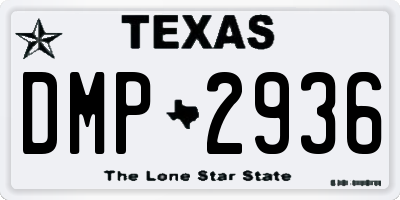 TX license plate DMP2936