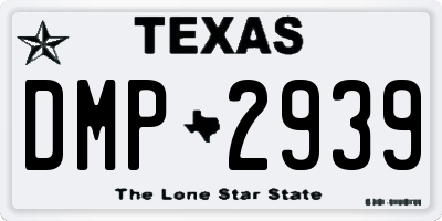 TX license plate DMP2939