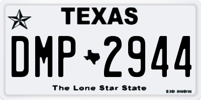 TX license plate DMP2944