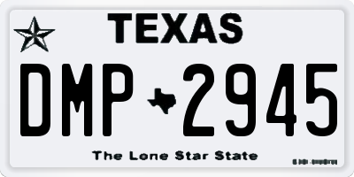 TX license plate DMP2945