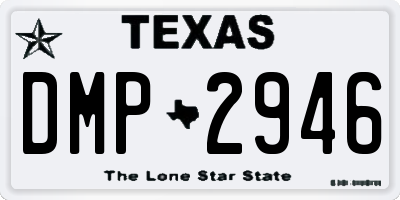 TX license plate DMP2946