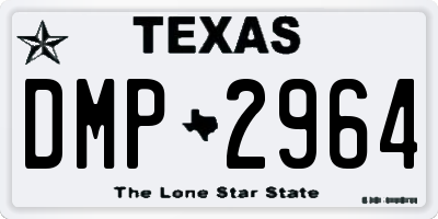 TX license plate DMP2964