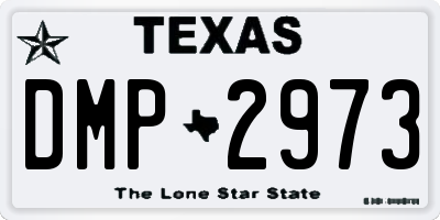 TX license plate DMP2973