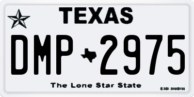 TX license plate DMP2975