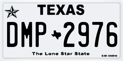 TX license plate DMP2976
