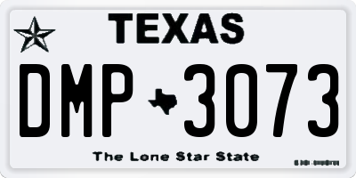 TX license plate DMP3073