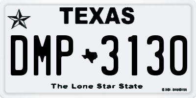 TX license plate DMP3130