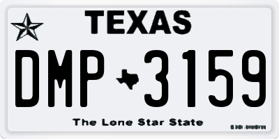 TX license plate DMP3159