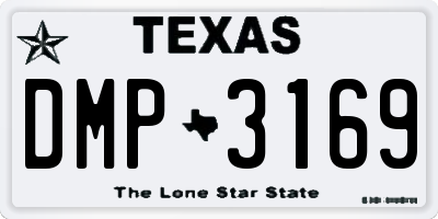 TX license plate DMP3169