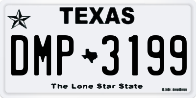 TX license plate DMP3199