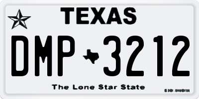 TX license plate DMP3212
