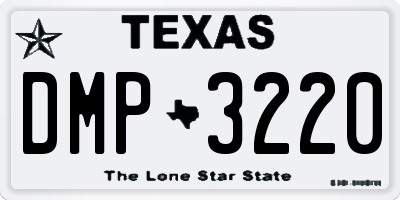 TX license plate DMP3220