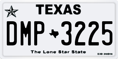 TX license plate DMP3225