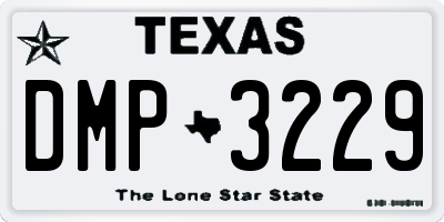 TX license plate DMP3229