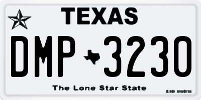 TX license plate DMP3230