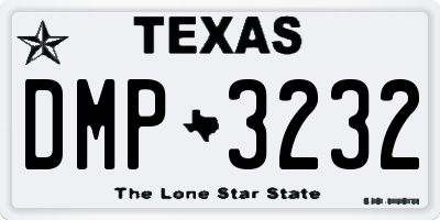 TX license plate DMP3232