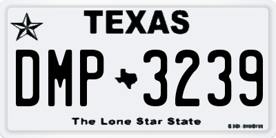 TX license plate DMP3239