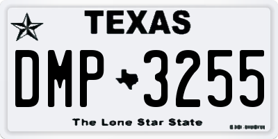 TX license plate DMP3255