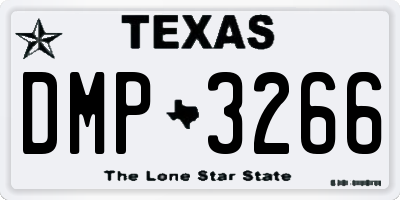 TX license plate DMP3266