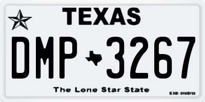 TX license plate DMP3267