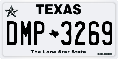 TX license plate DMP3269