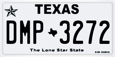 TX license plate DMP3272