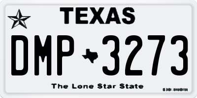 TX license plate DMP3273