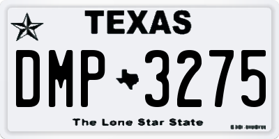 TX license plate DMP3275