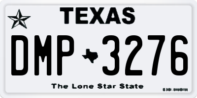 TX license plate DMP3276