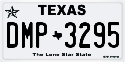 TX license plate DMP3295