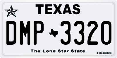 TX license plate DMP3320
