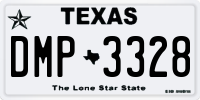 TX license plate DMP3328