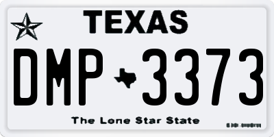 TX license plate DMP3373