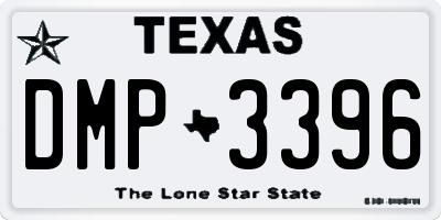 TX license plate DMP3396