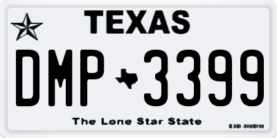 TX license plate DMP3399