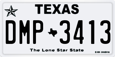 TX license plate DMP3413