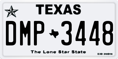 TX license plate DMP3448