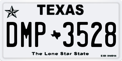 TX license plate DMP3528