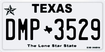 TX license plate DMP3529