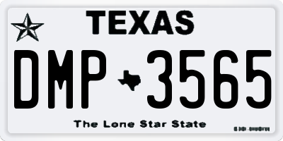 TX license plate DMP3565