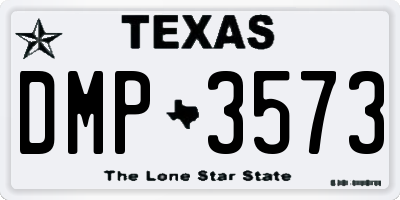 TX license plate DMP3573