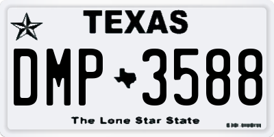 TX license plate DMP3588