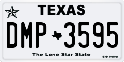 TX license plate DMP3595