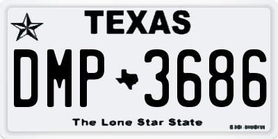 TX license plate DMP3686