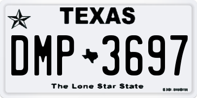 TX license plate DMP3697