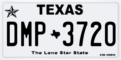 TX license plate DMP3720