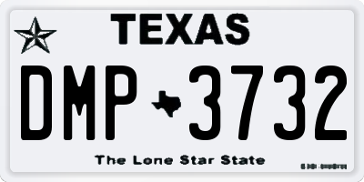 TX license plate DMP3732